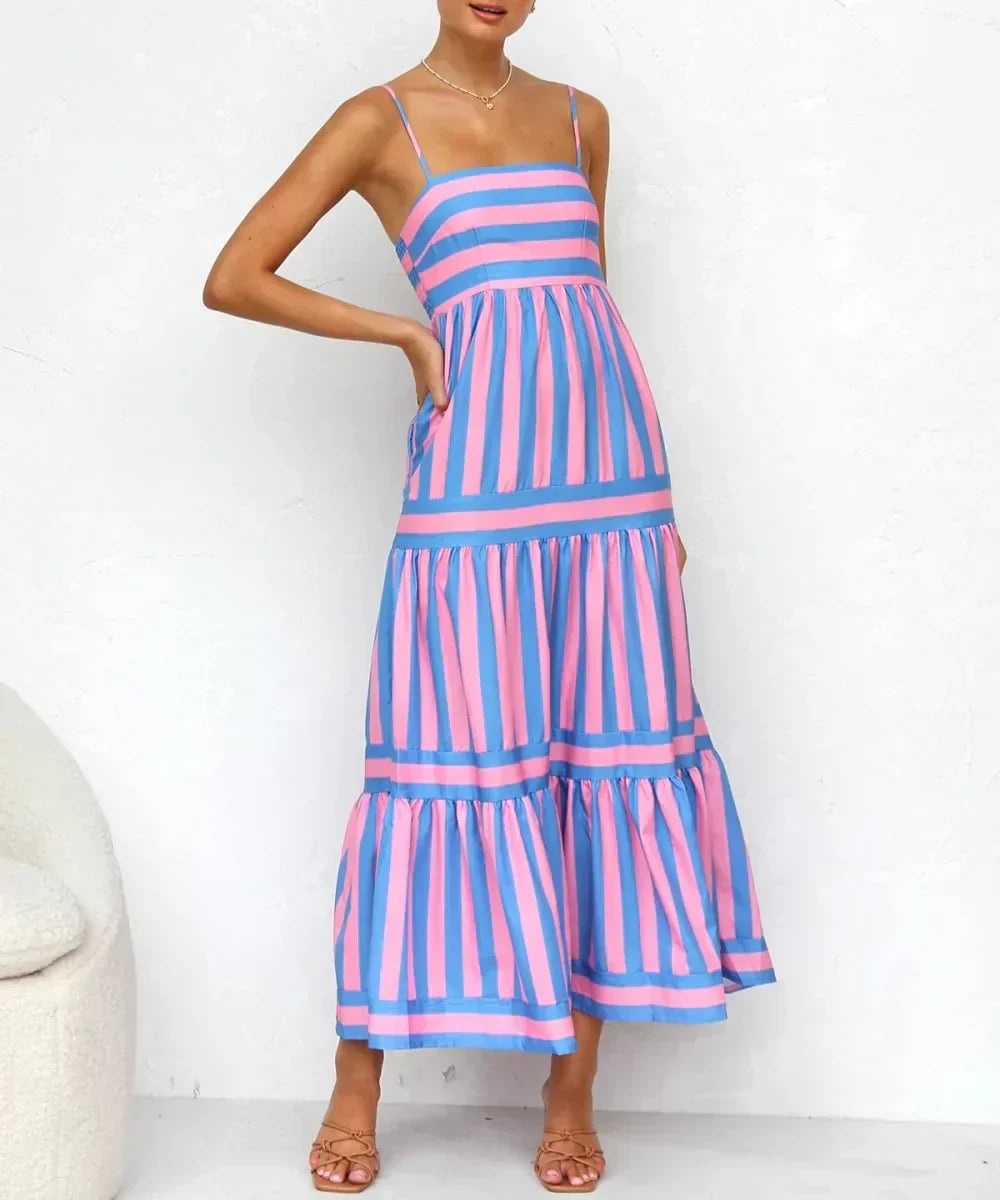 Olivia | Kleid mit Streifenmuster