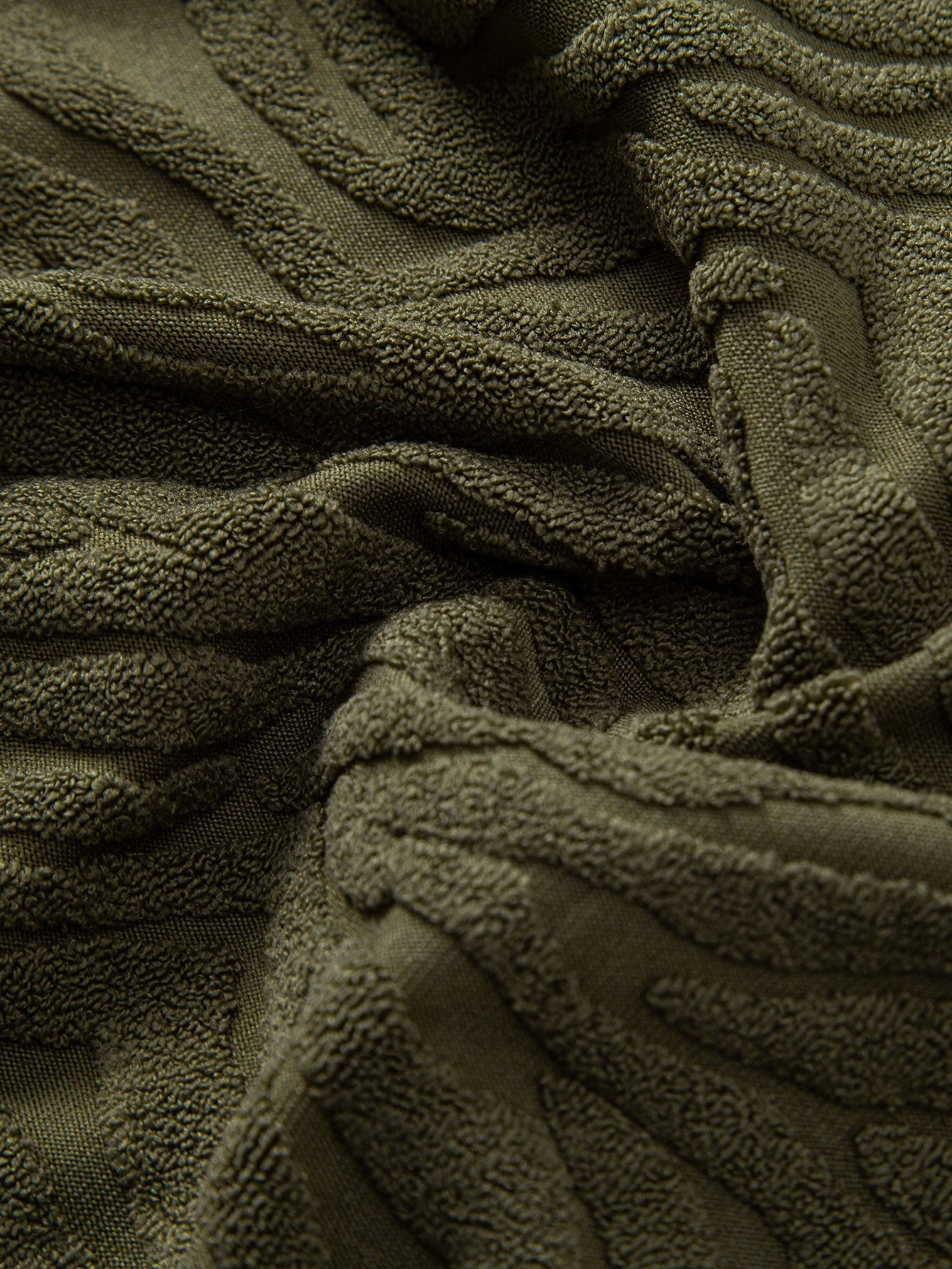 Cuban Shirt and Shorts Set with Animal Texture Terry