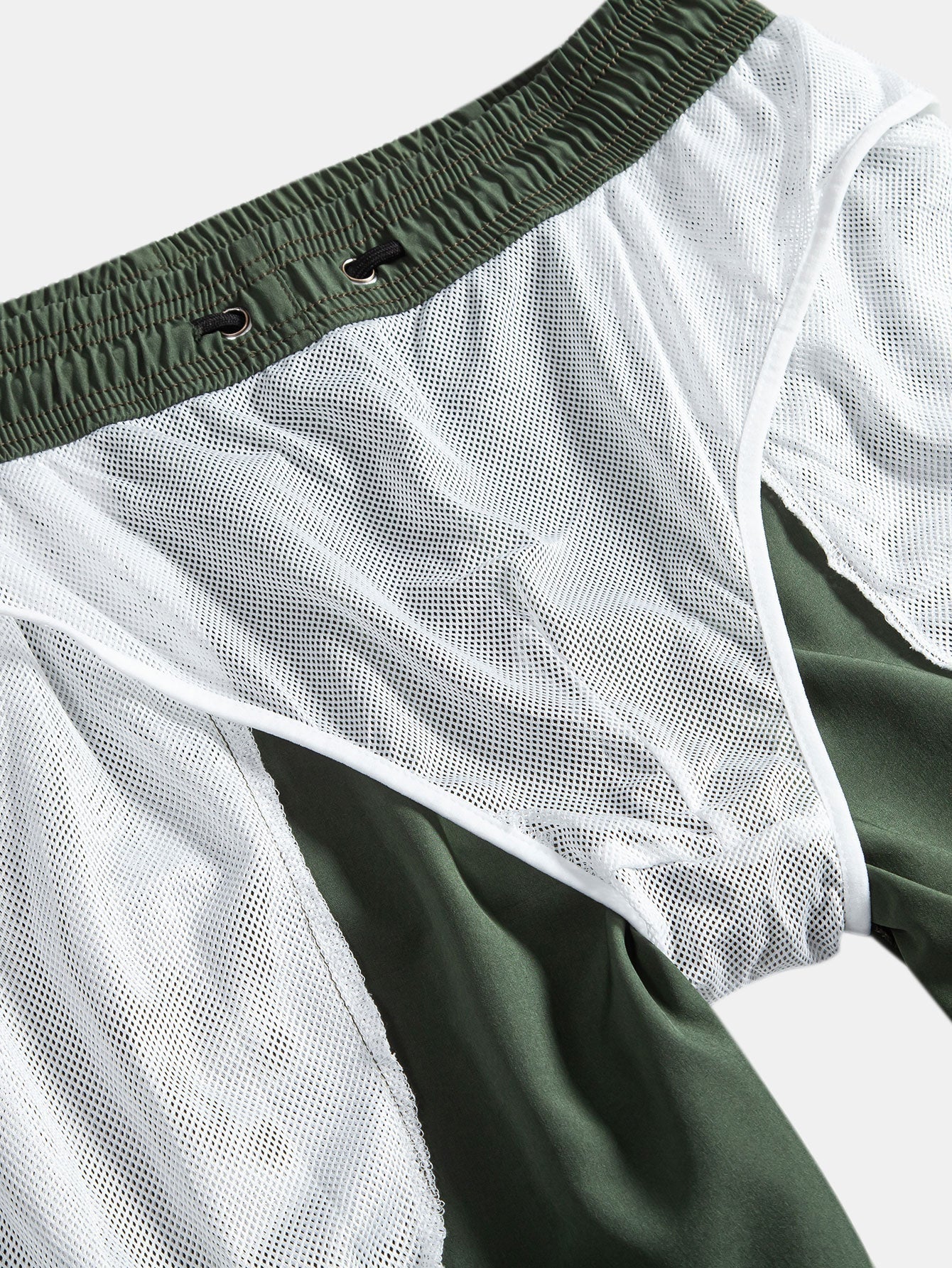 Hawaiian Palm Tree Print Cotton Button-Up Shirt & Swim Shorts Set