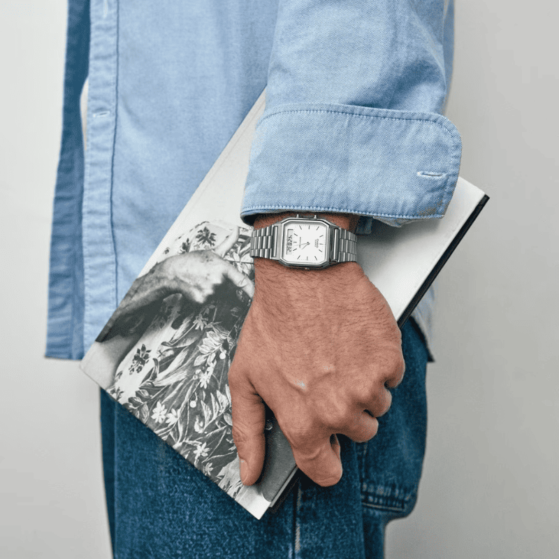 C A S I O Vintage 38mm Watch - Water Resistant | Transferred steel