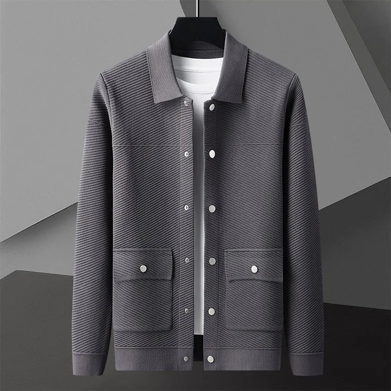 Giorgio Bello Gerippte Strickjacke