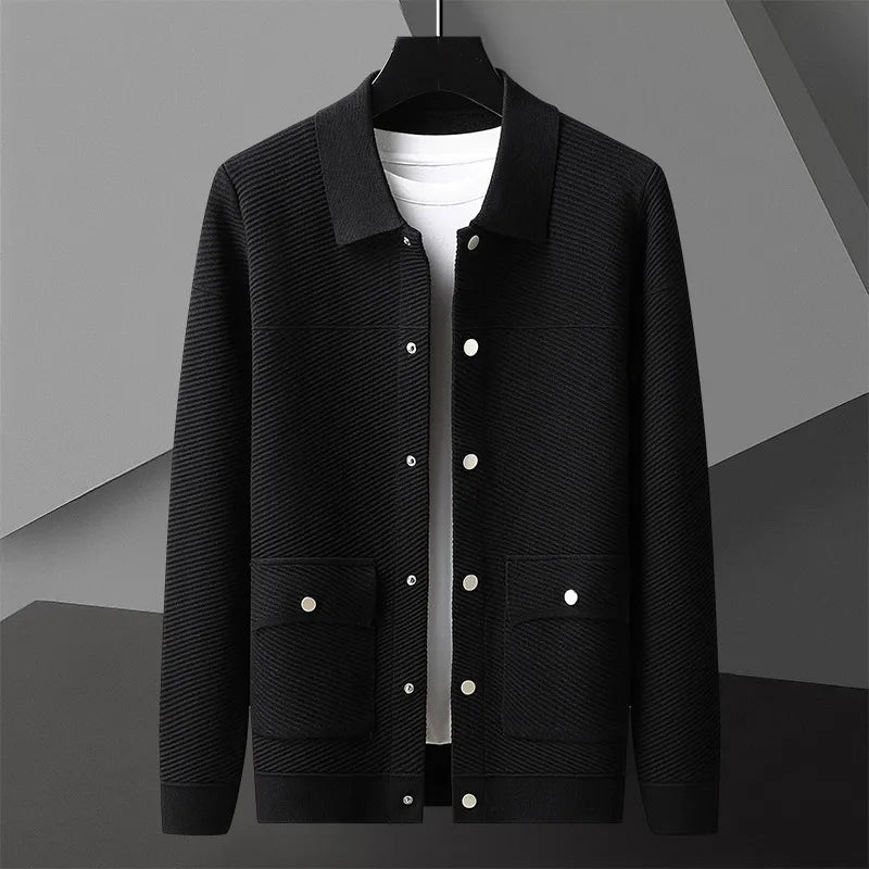 Giorgio Bello Gerippte Strickjacke
