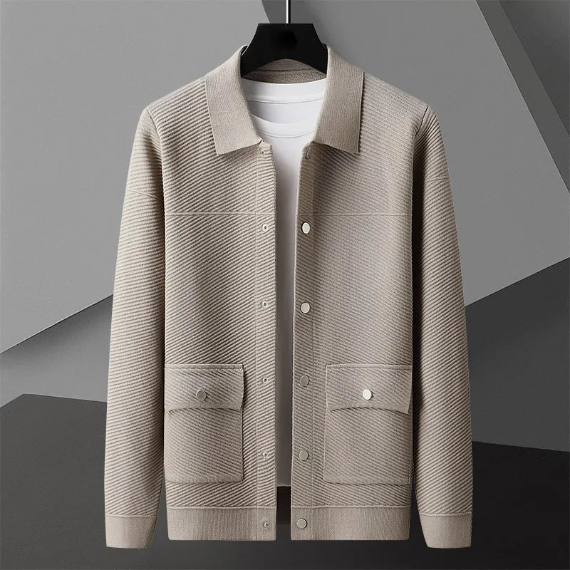 Giorgio Bello Gerippte Strickjacke