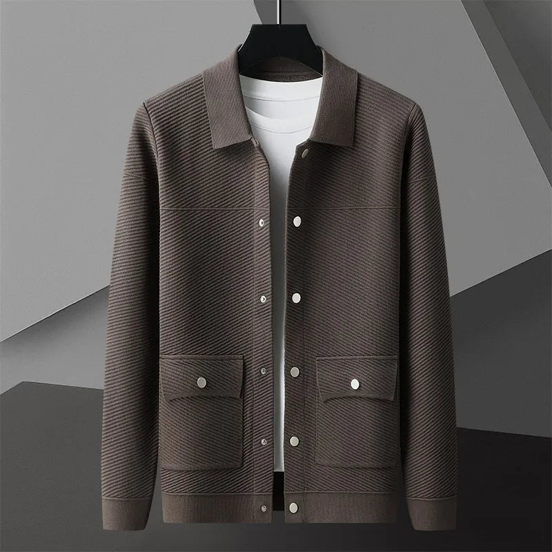 Giorgio Bello Gerippte Strickjacke