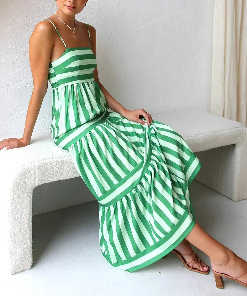 Olivia | Kleid mit Streifenmuster
