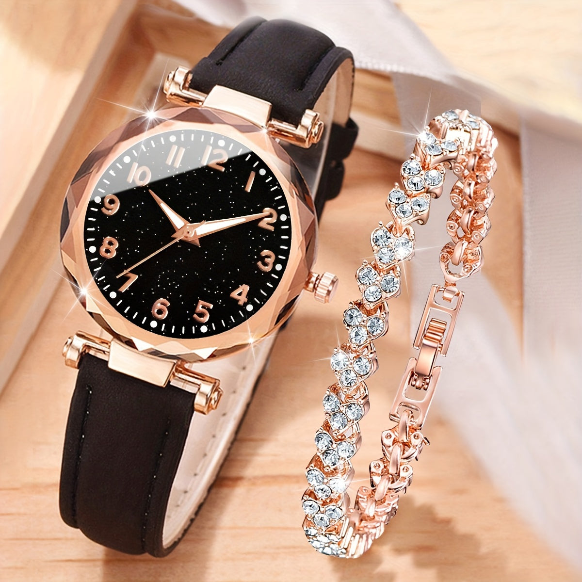 Aurora Luxe™ Marbeli – Signature-Uhren- und Armbandset