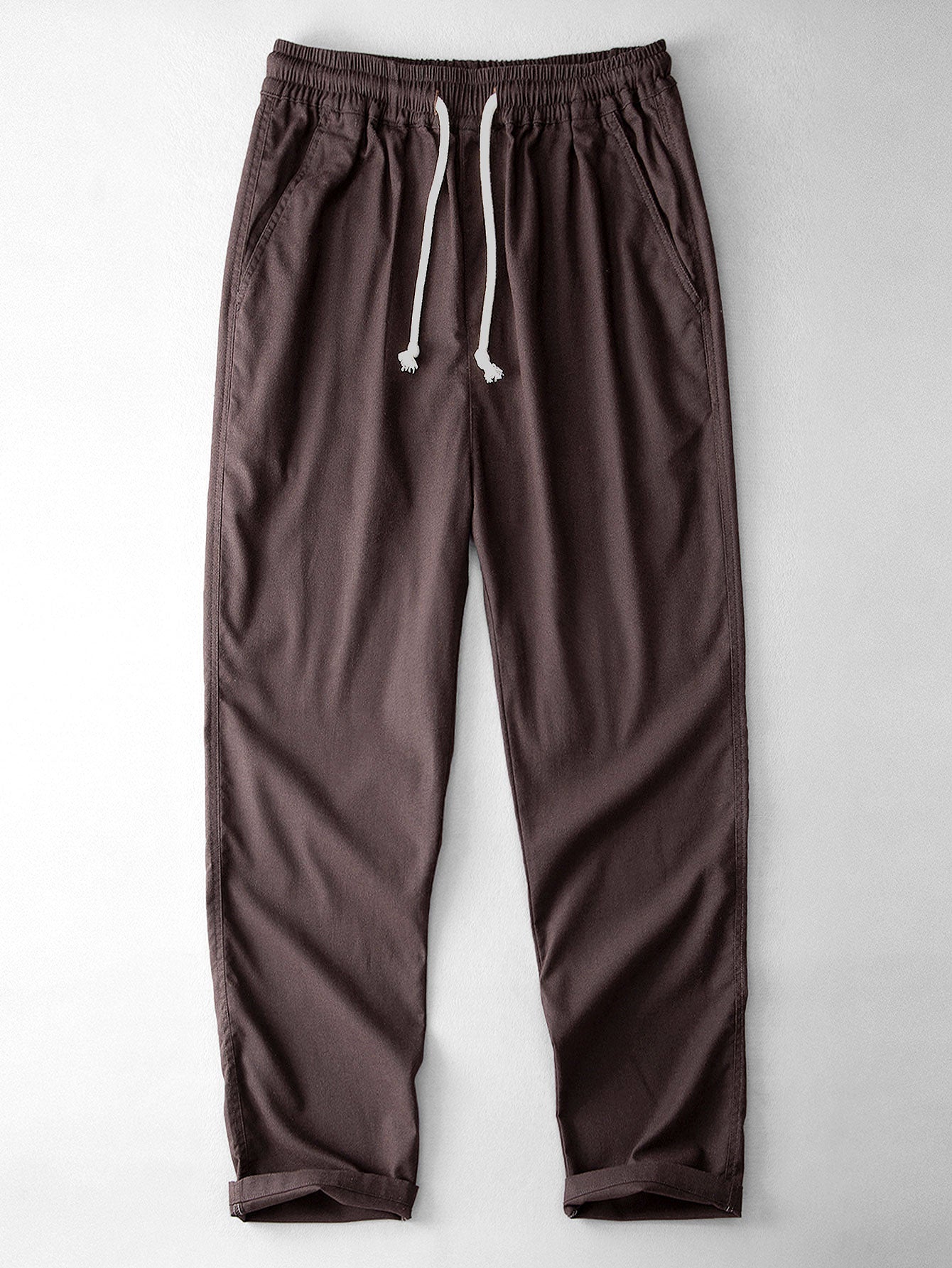 Classic Straight-Leg Linen Trousers