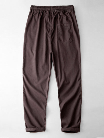 Classic Straight-Leg Linen Trousers