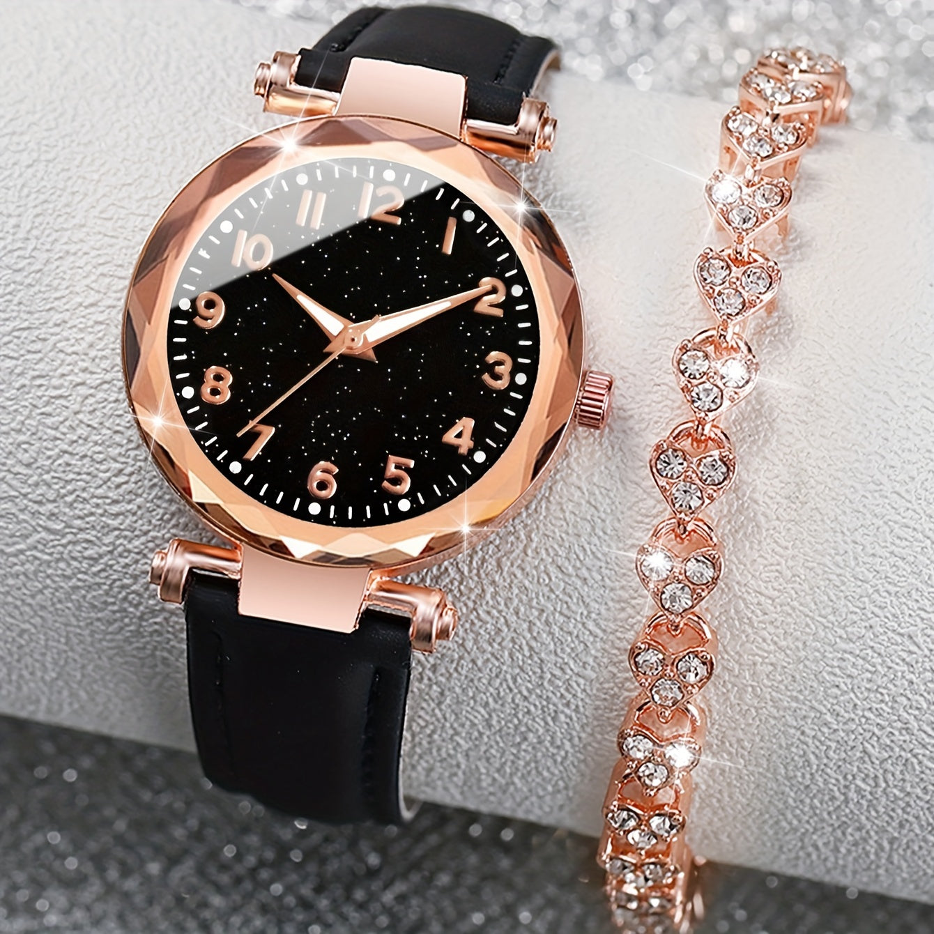Aurora Luxe™ Marbeli – Signature-Uhren- und Armbandset