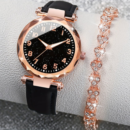 Aurora Luxe™ Marbeli – Signature-Uhren- und Armbandset