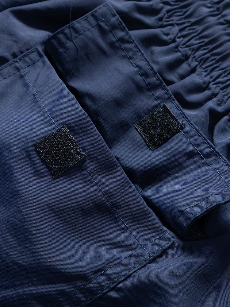 Color Block Geometric Print Button-Up Shirt with Matching Swim Shorts