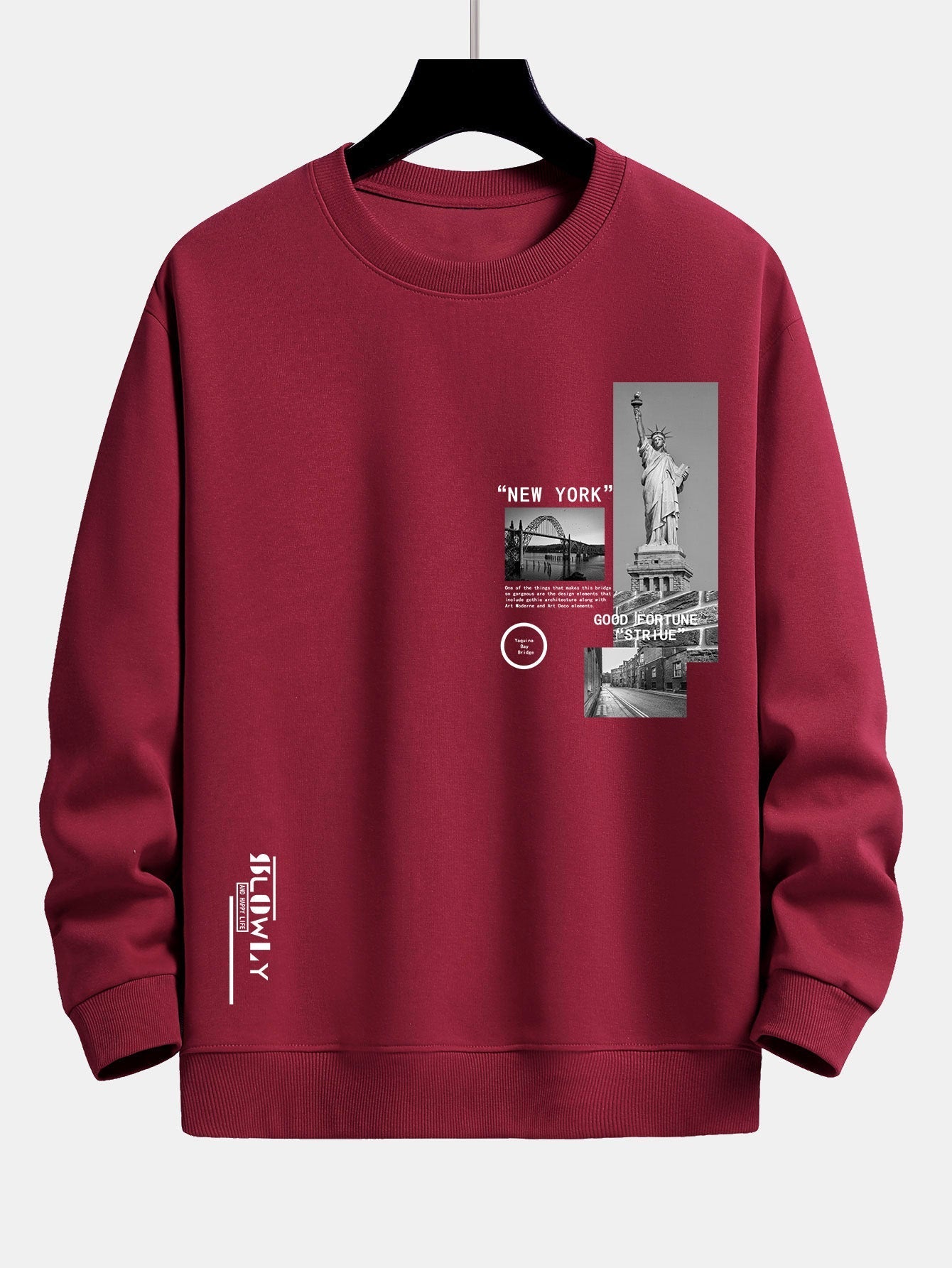 Relaxed Fit Sweatshirt Featuring New York Architecture Print
