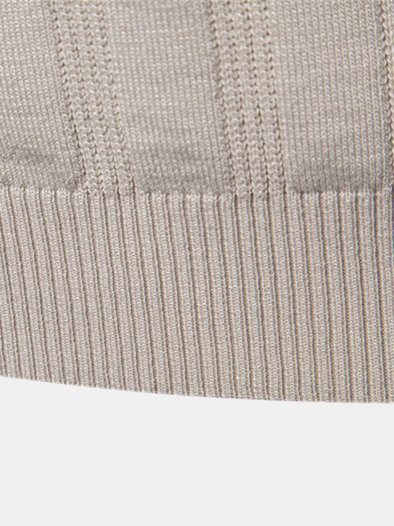 Striped Knit Polo Tee