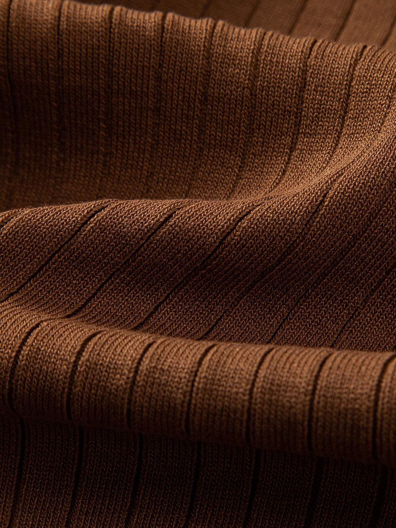 Striped V-Neck Knit Polo