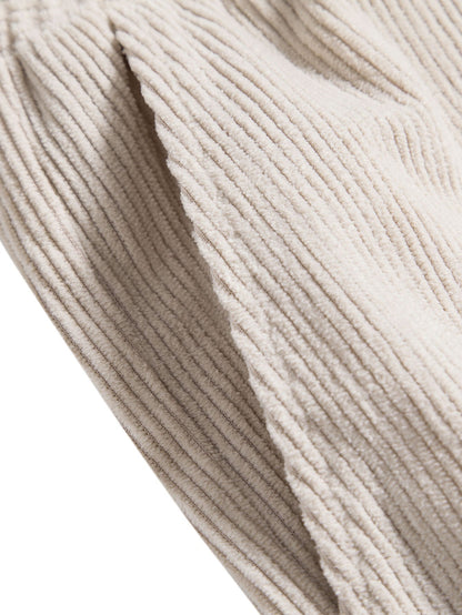 Drawstring Corduroy Shorts