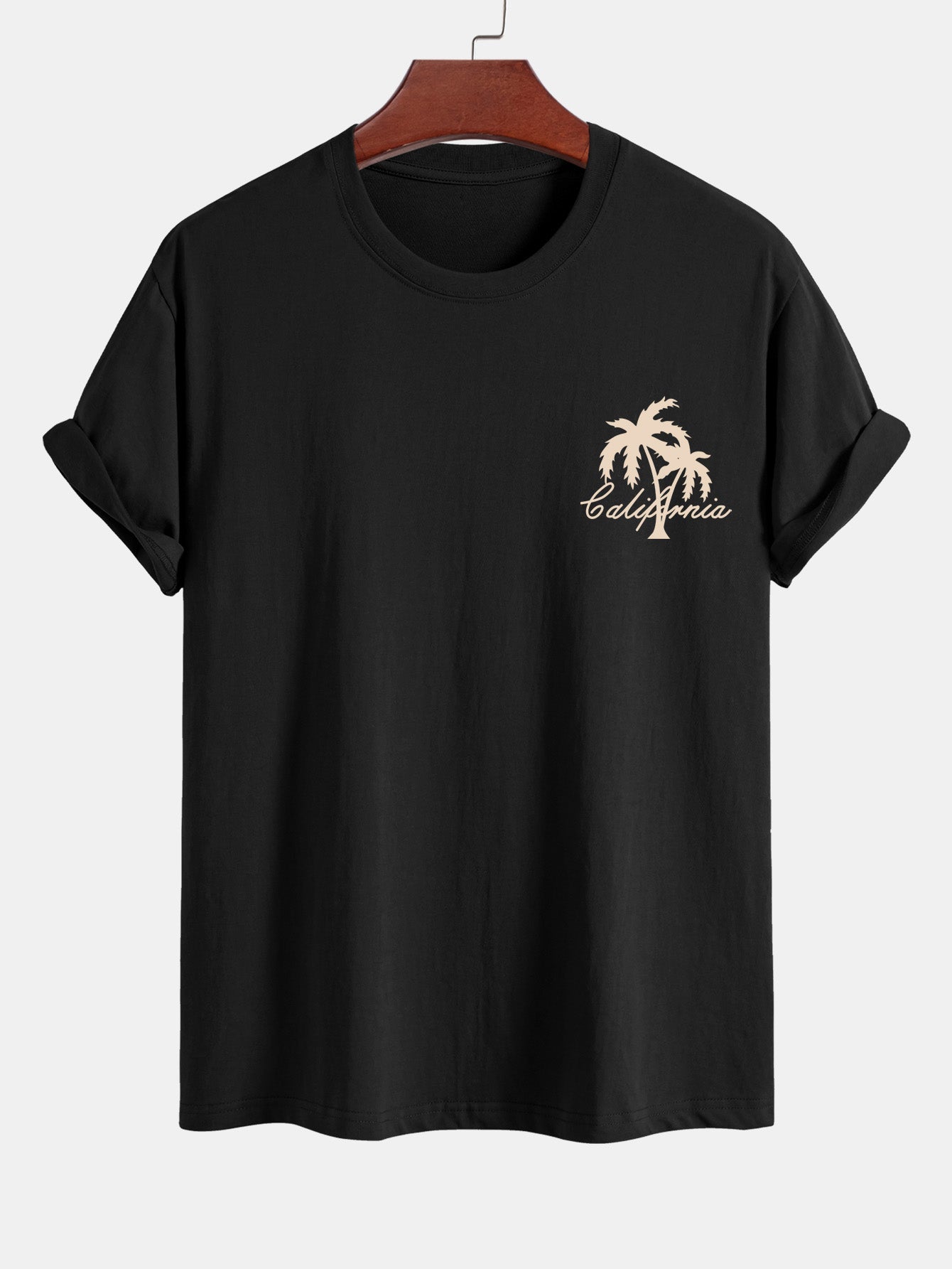 California Palm Tree Graphic Tee & Swim Shorts Set