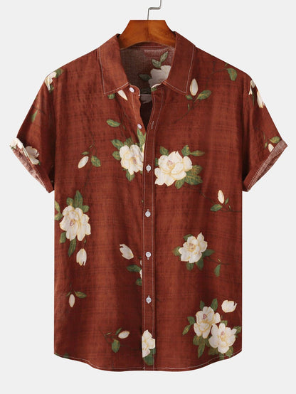 Floral Patterned Button-Up Shirt