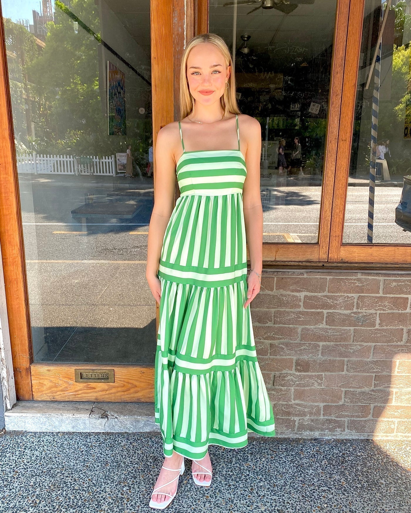 Olivia | Kleid mit Streifenmuster