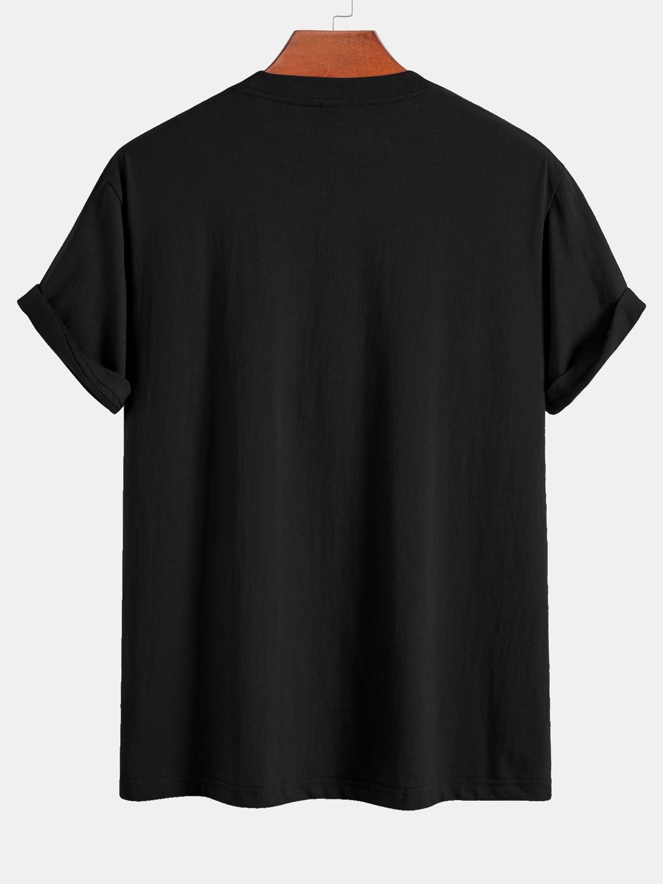 Classic Fit Cotton T-Shirt with Palm Tree Print