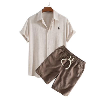 Rаlрh Lаurеn™ Luxury Linen Shirt and Shorts Ensemble