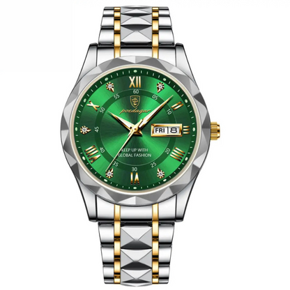Reloj POEDAGAR de acero luminoso de 40 mm - Resistente al agua | Acero transferido 