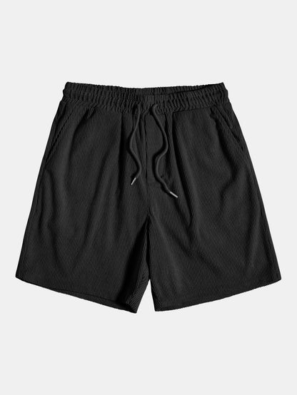 Drawstring Corduroy Shorts