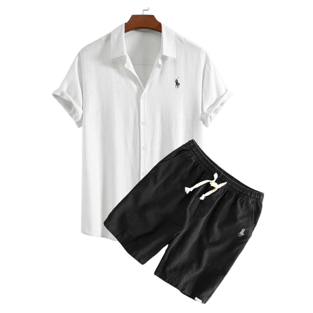 Rаlрh Lаurеn™ Luxury Linen Shirt and Shorts Ensemble