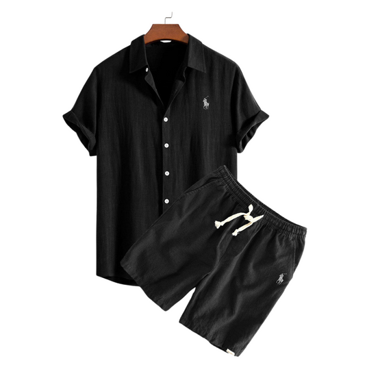 Rаlрh Lаurеn™ Luxury Linen Shirt and Shorts Ensemble