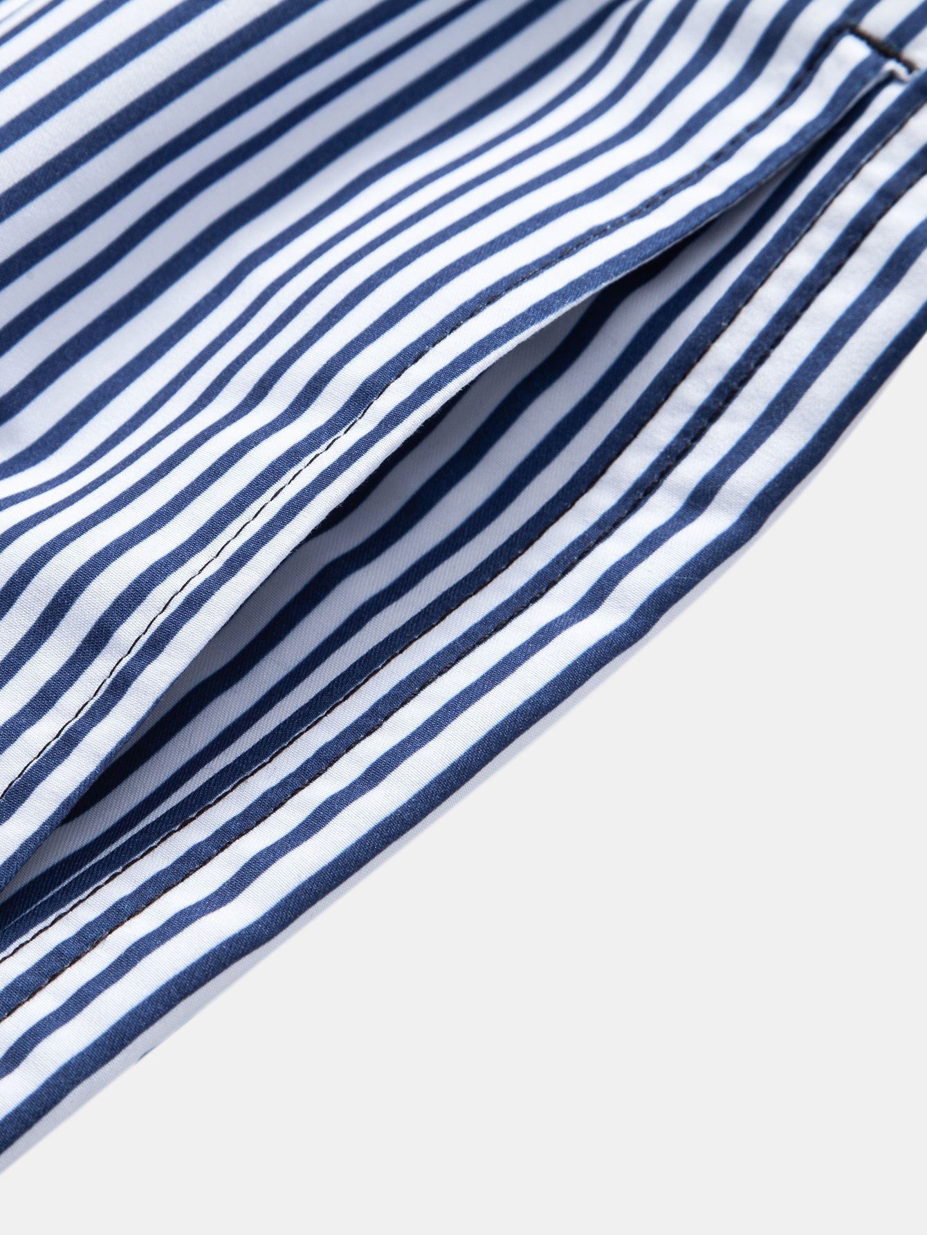 Button-Up Shirt with Palm Tree Print & Striped Swim Shorts