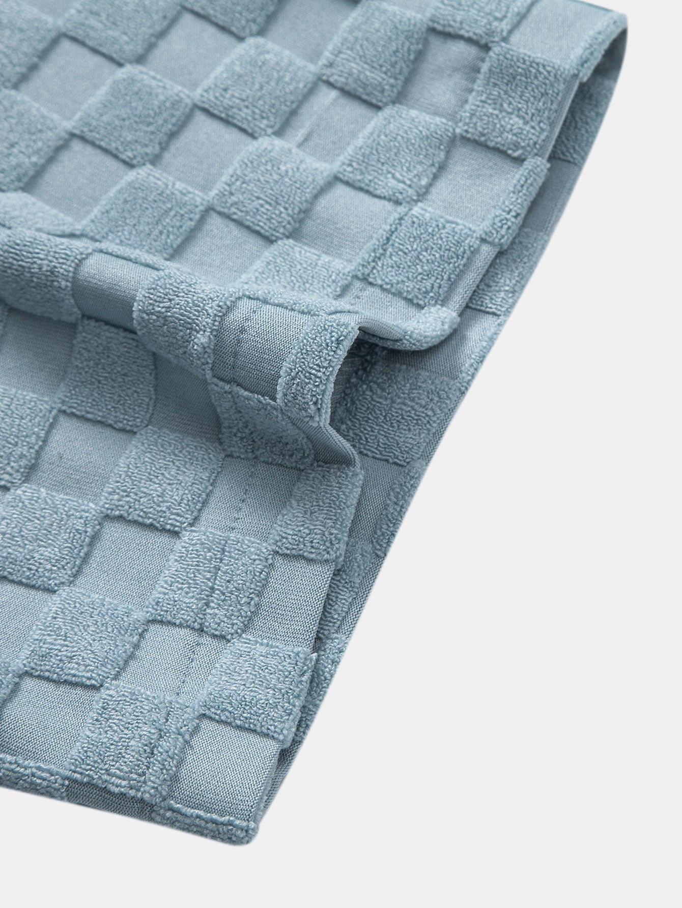 Checkerboard Terry Cloth Shirt and Shorts Set