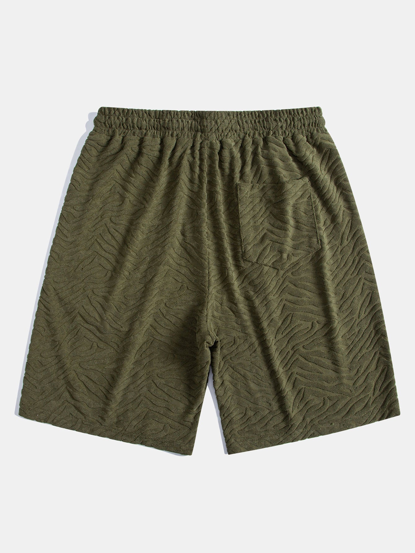 Cuban Shirt and Shorts Set with Animal Texture Terry