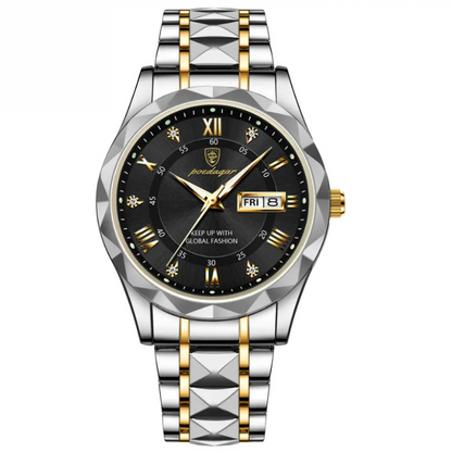 Reloj POEDAGAR de acero luminoso de 40 mm - Resistente al agua | Acero transferido 