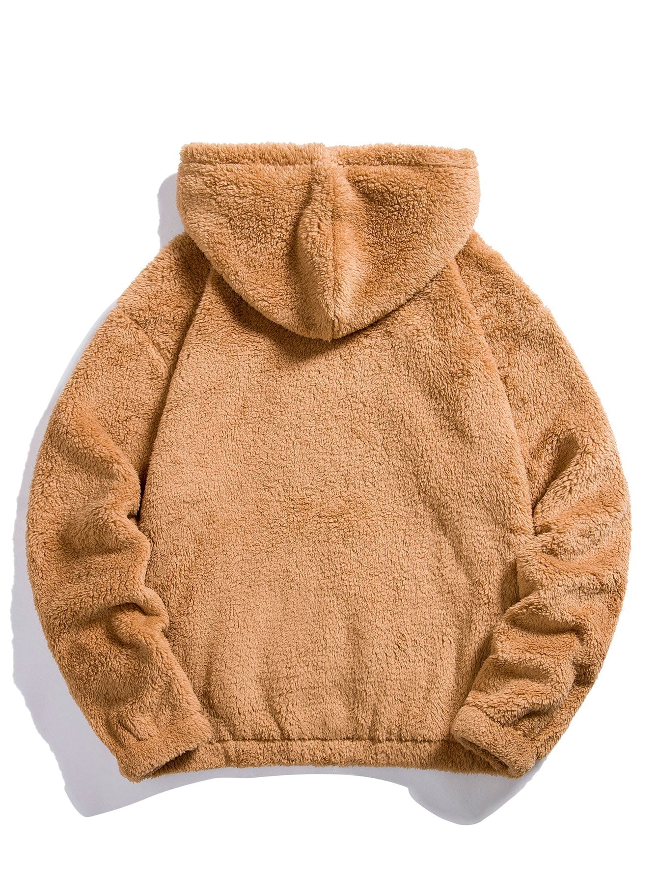 Teddy Hoodie with Bear Embroidery Patch