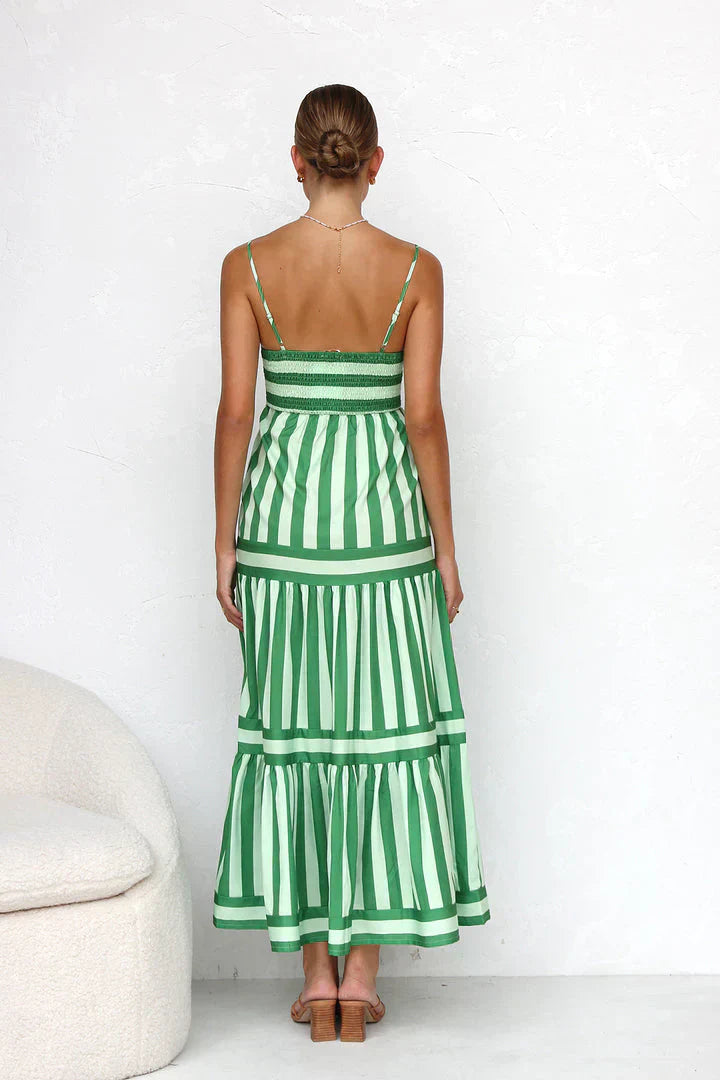 Olivia | Kleid mit Streifenmuster