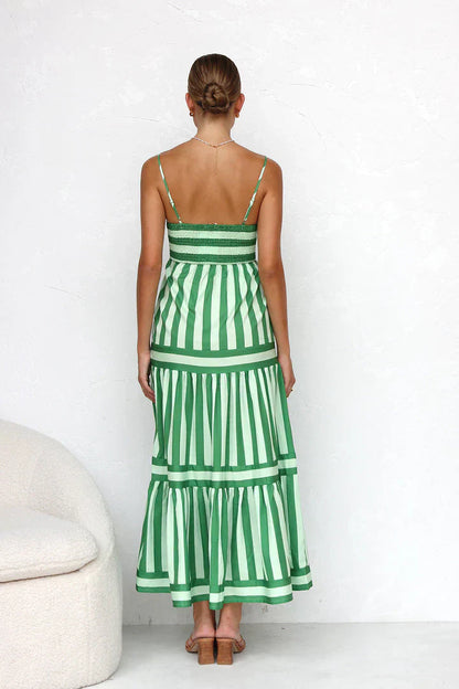Olivia | Kleid mit Streifenmuster