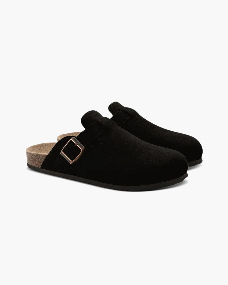 Suede Slip-On Clogs