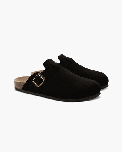 Suede Slip-On Clogs