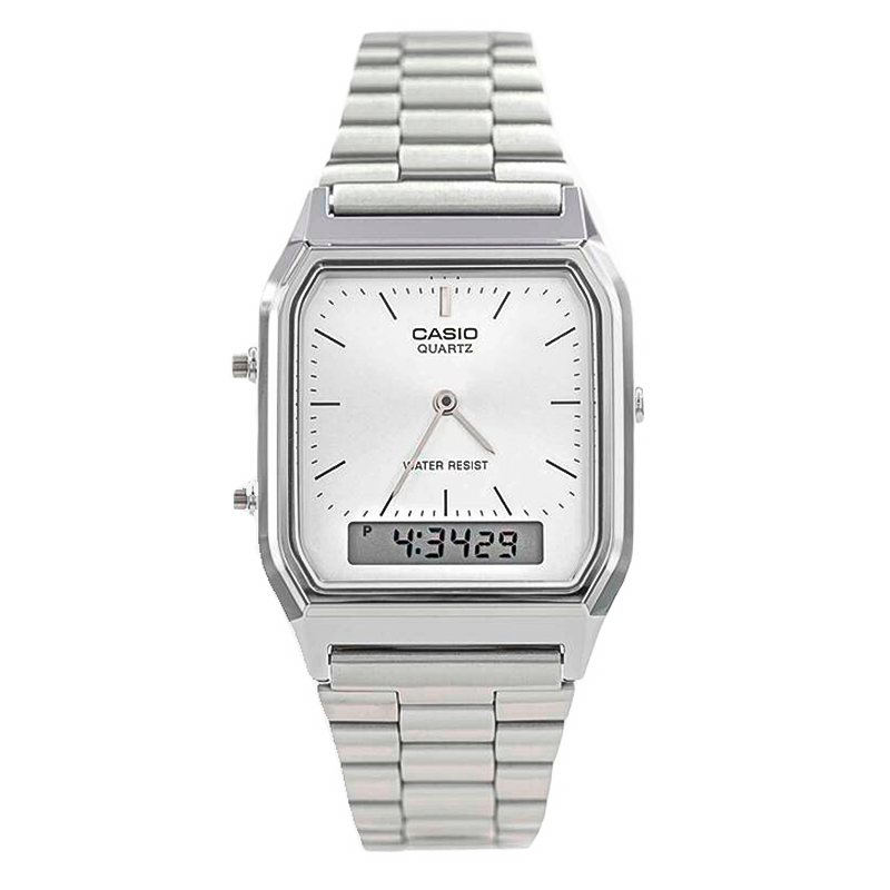CASIO Vintage 38-mm-Uhr – Wasserdicht | Transferierter Stahl