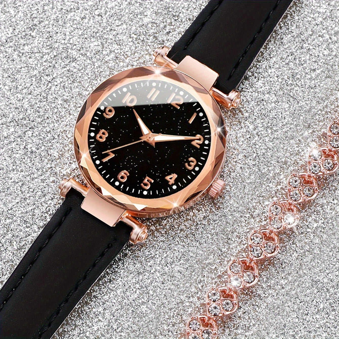 Aurora Luxe™ Marbeli – Signature-Uhren- und Armbandset