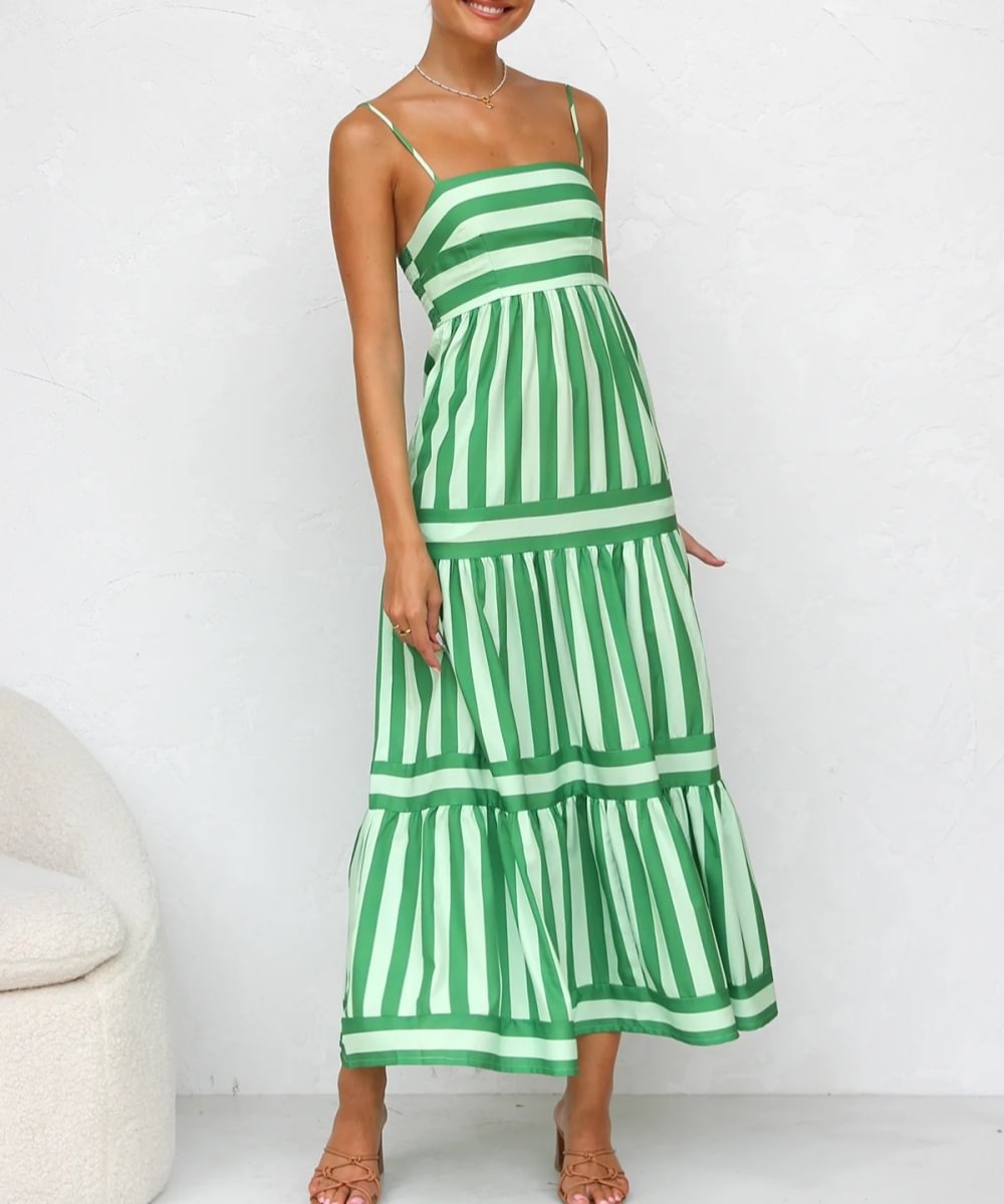 Olivia | Kleid mit Streifenmuster