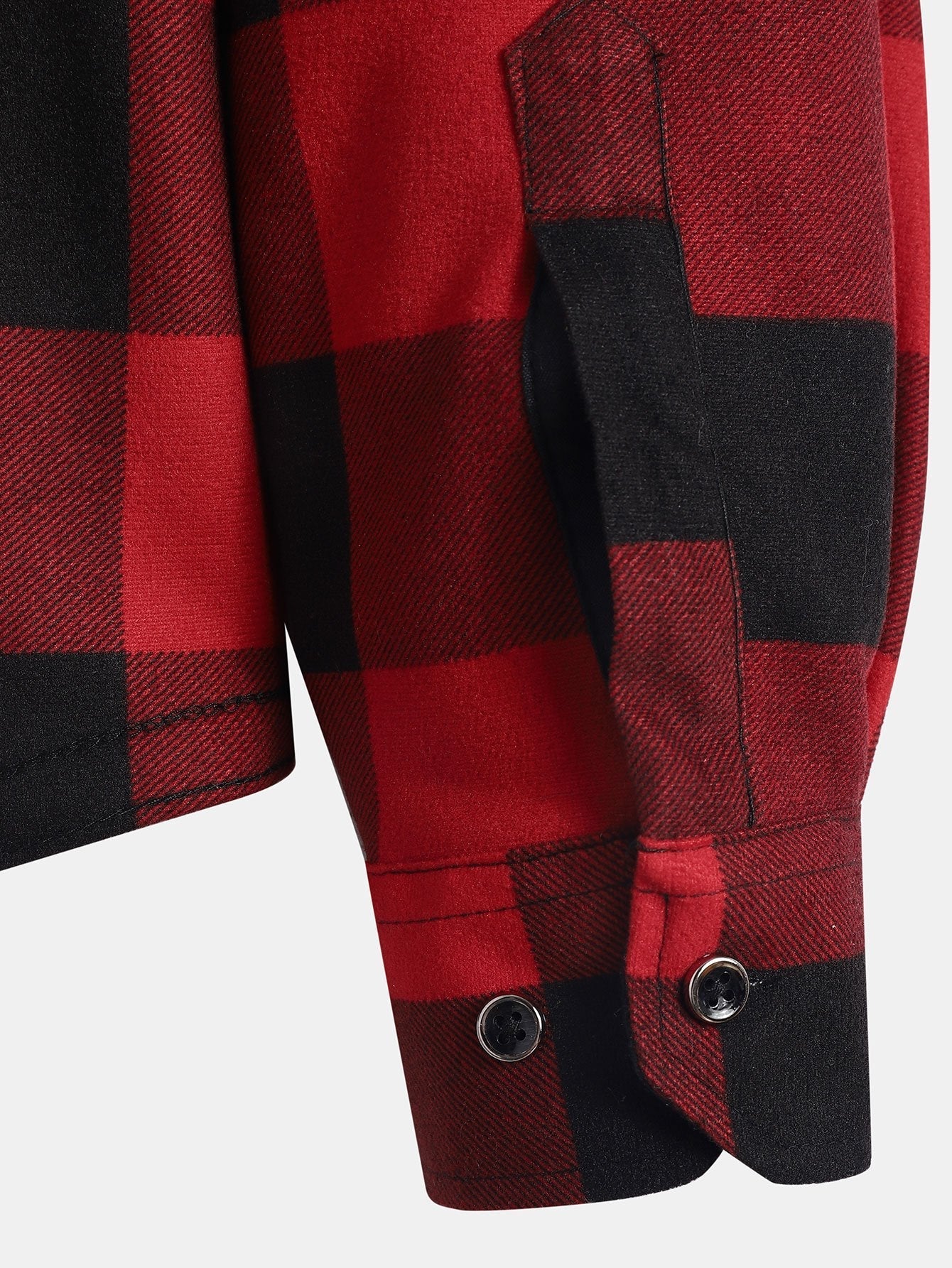 Fleece-Lined Hooded Flannel Shirt