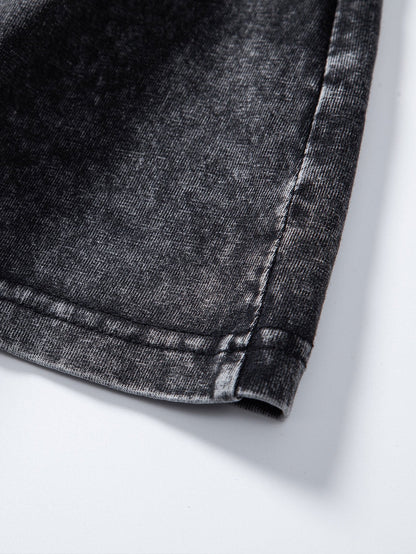 Casual Long Sleeve Distressed T-Shirt with Relaxed Fit