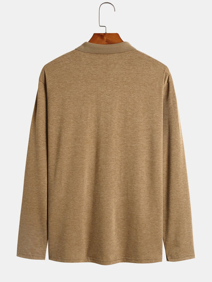 Regular Fit Long Sleeve Polo Shirt