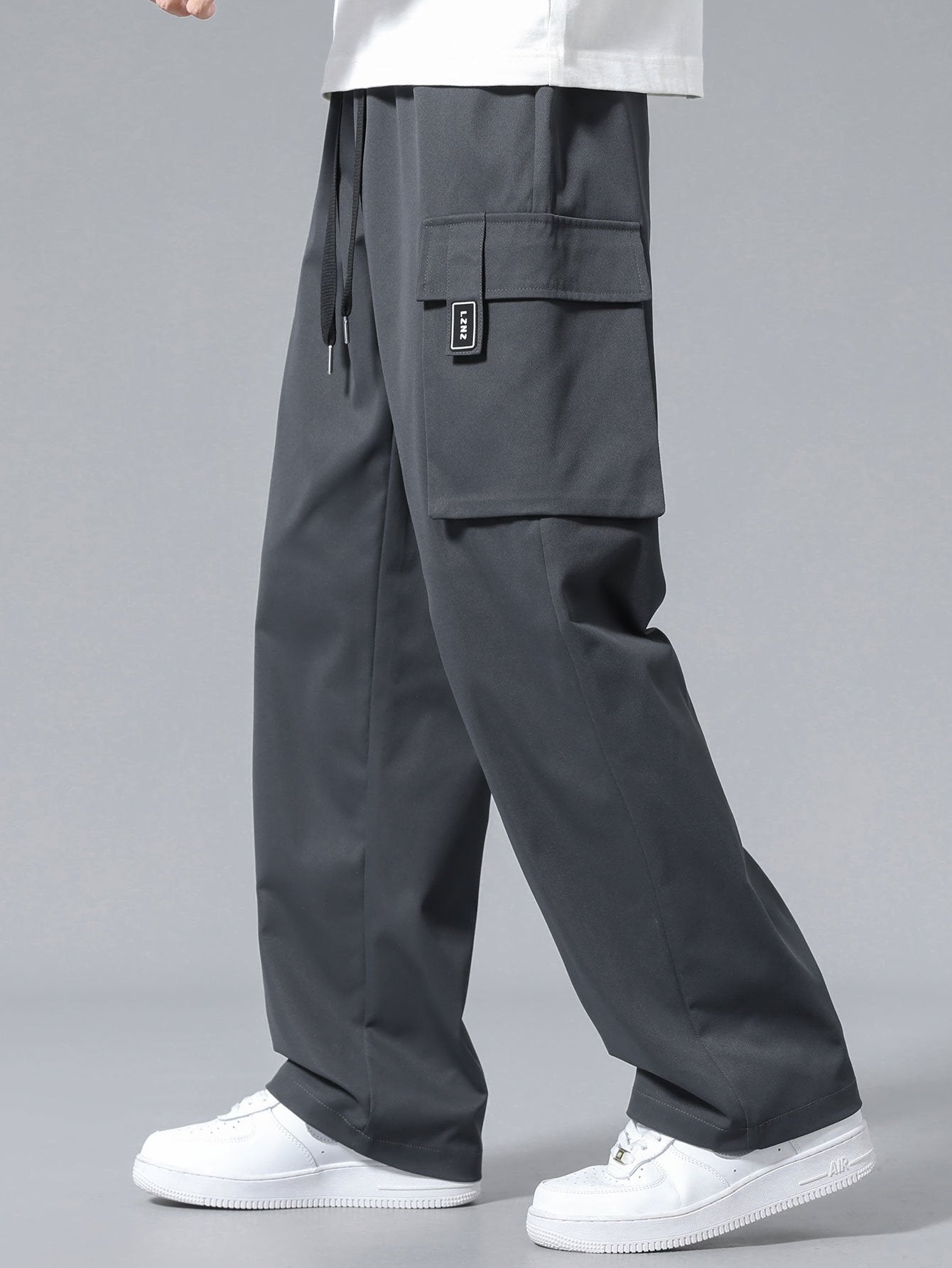 Adjustable Waist Cargo Trousers