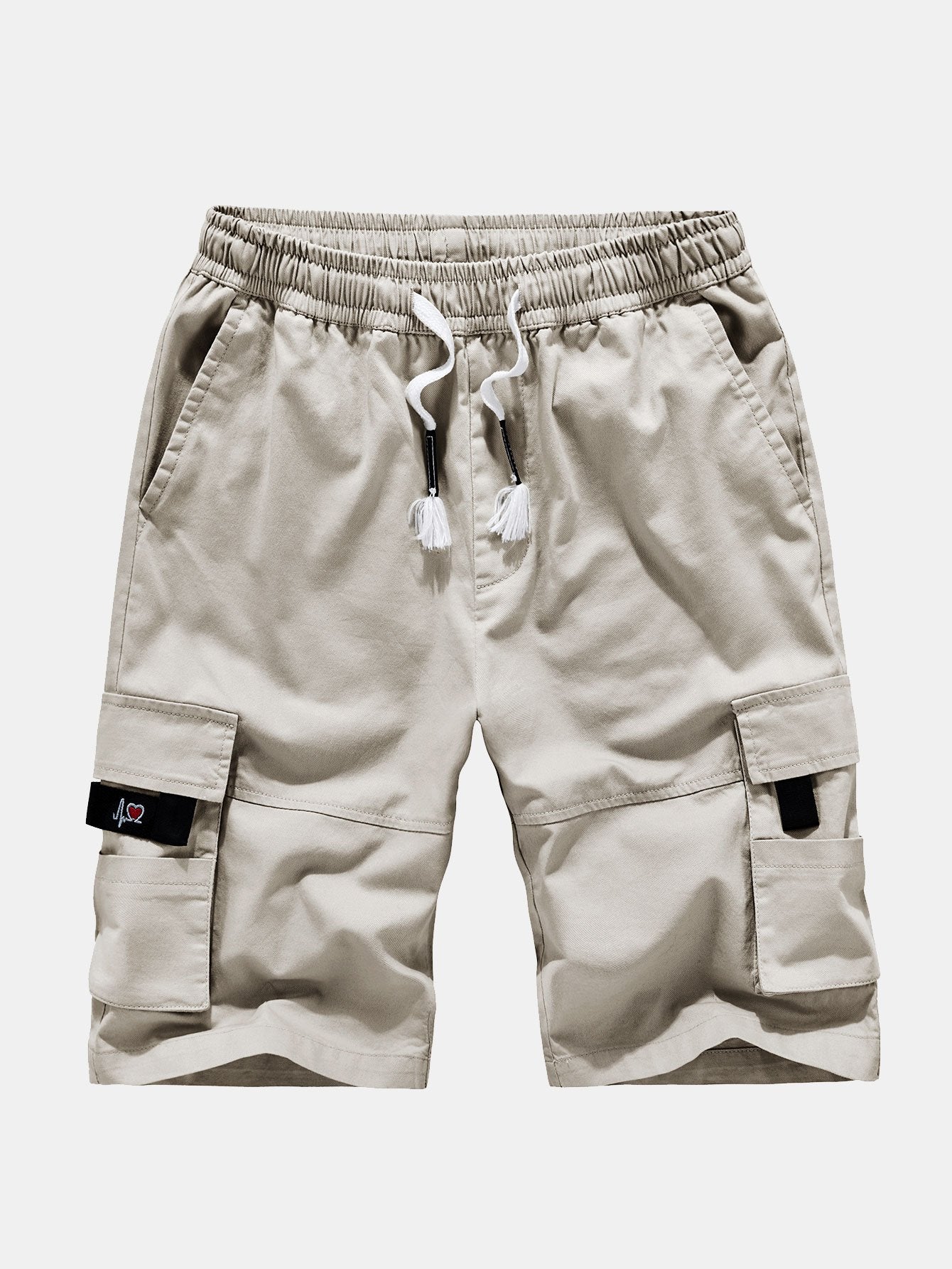 Chino Cargo Shorts with Adjustable Drawstring