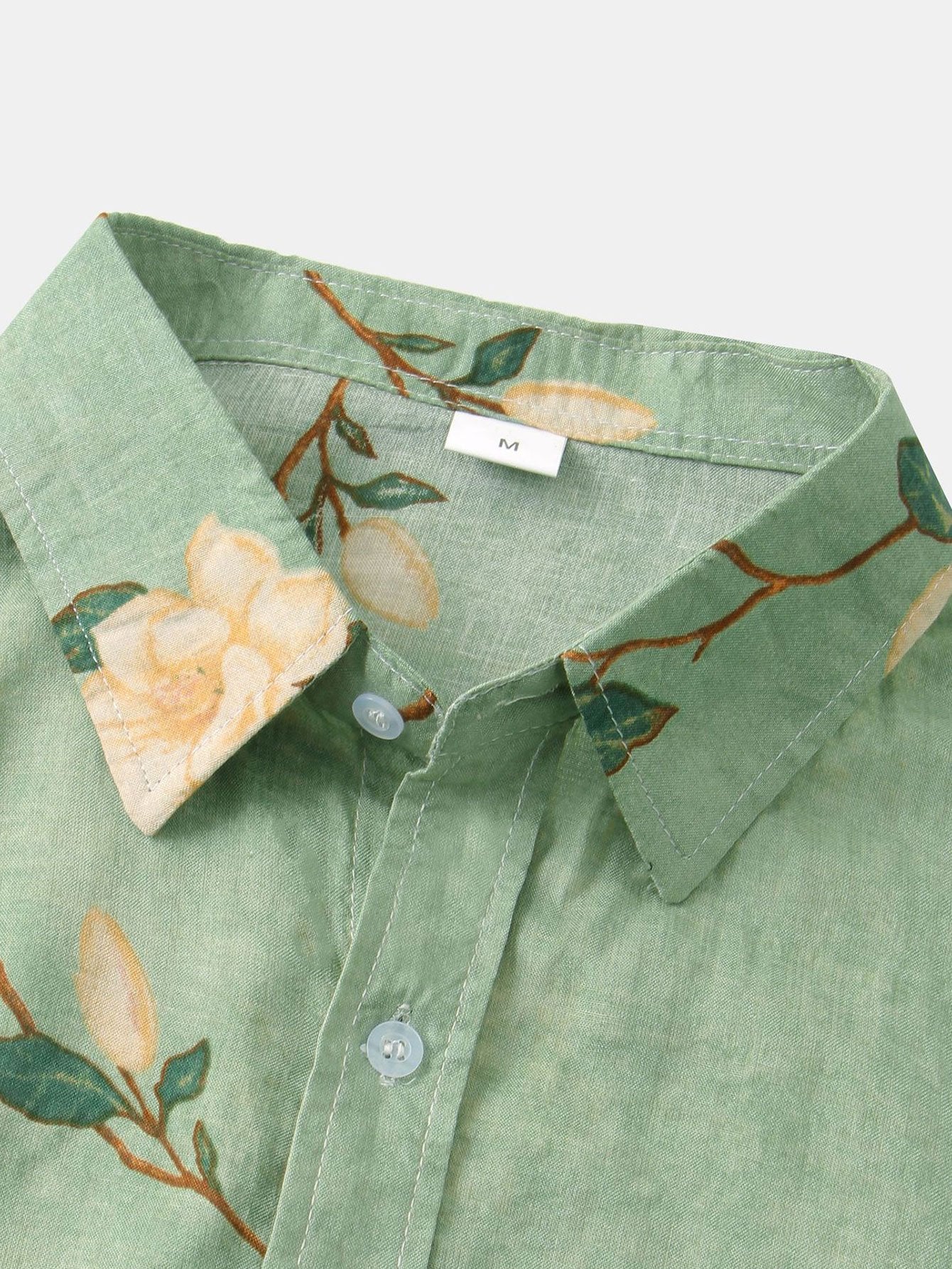 Floral Patterned Button-Up Shirt