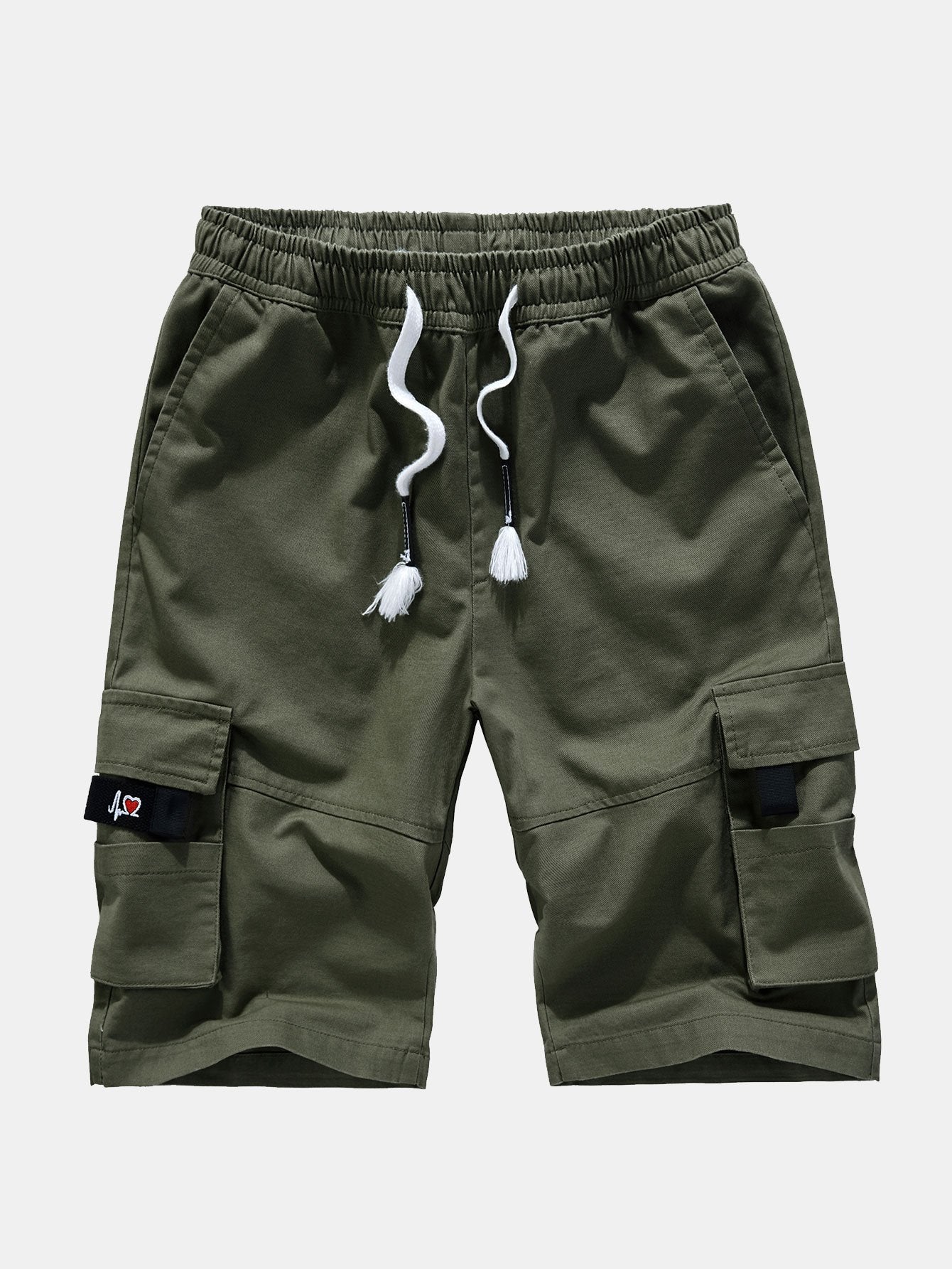 Chino Cargo Shorts with Adjustable Drawstring