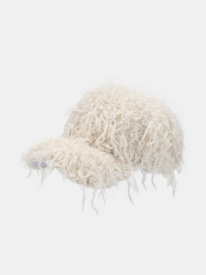 Cozy Faux Fur Plush Baseball Cap