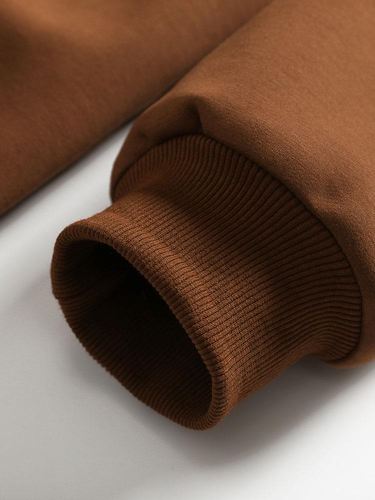 Relaxed Fit Colorblock Polo Sweatshirt