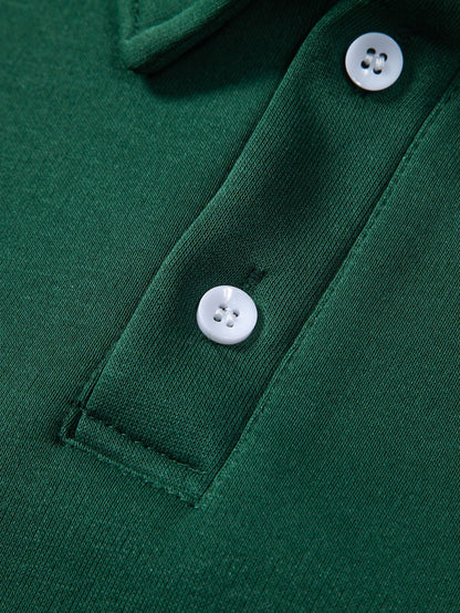 Comfortable Relaxed Fit Polo Neck Sweatshirt